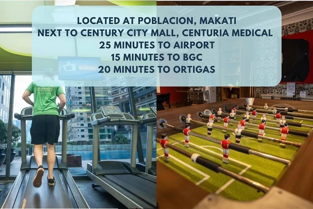 Penthouse At Poblacion - 200Mbs Net - 50In Tv - Awesome View Manila Apartment